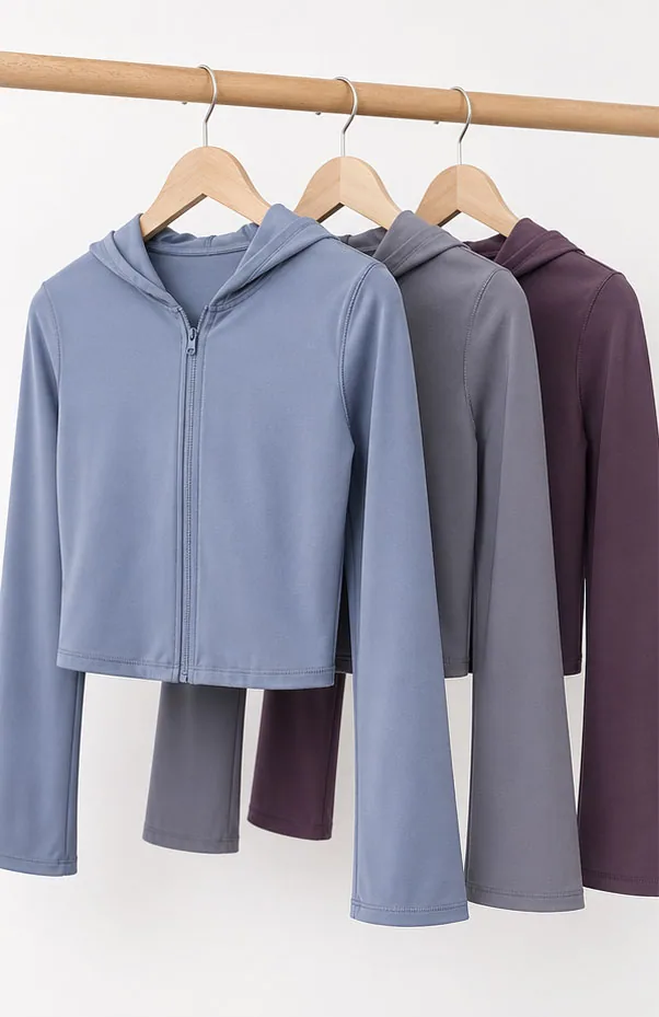 OEM Cropped Zip Hoodie